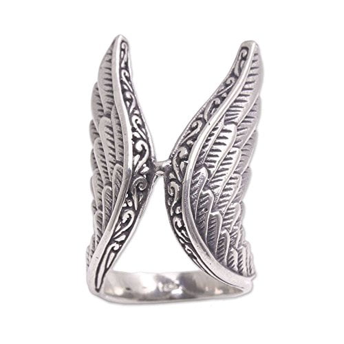 NOVICA .925 Sterling Silver Cocktail Ring Roots of The Earth' 